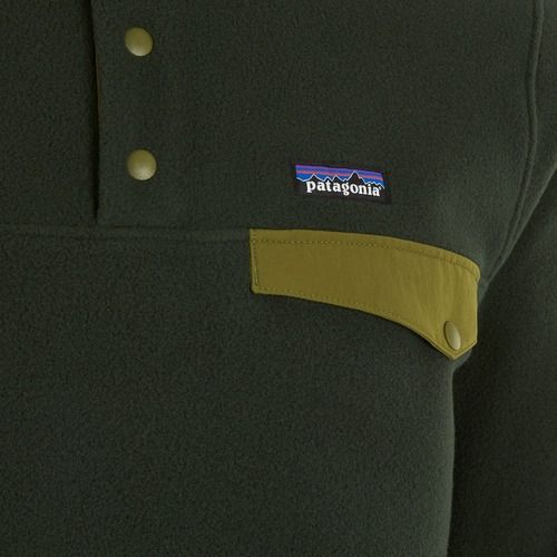 Bluză de trekking pentru bărbați Patagonia LW Synch Snap-T P / O old growth green