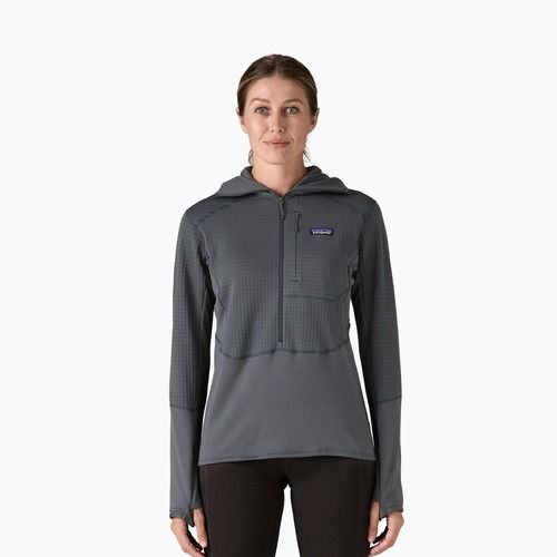 Geacă softshell pentru femei Patagonia R1 Hybrid Pullover Hoody smolder blue