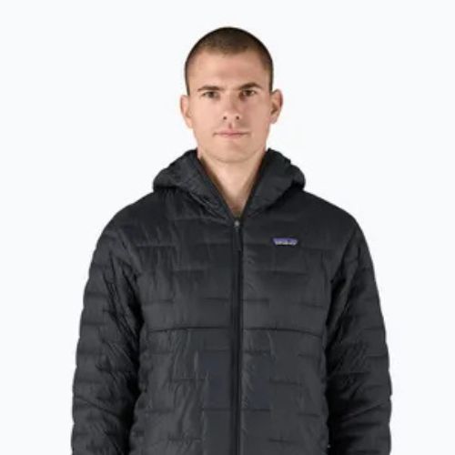 Geacă de puf pentru bărbați Patagonia Micro Puff Hoody black