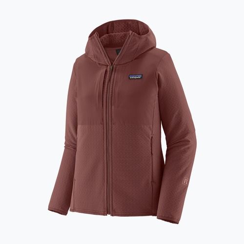 Geacă softshell pentru femei Patagonia R2 CrossStrata Hoody dark ruby