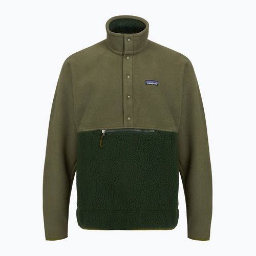 Bluză de trekking pentru bărbați Patagonia Retro Pile 1 / 2 Snap P / O old growth green