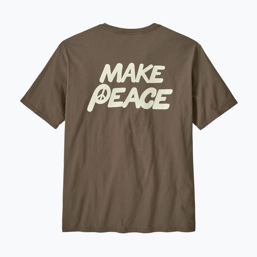 Tricou pentru bărbați Patagonia Balance Organic peace seeds / marlow brown