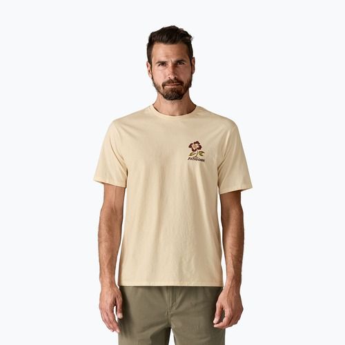 Tricou pentru bărbați Patagonia Balance Organic peace seeds / undyed natural