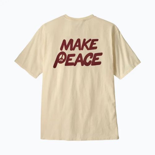 Tricou pentru bărbați Patagonia Balance Organic peace seeds / undyed natural