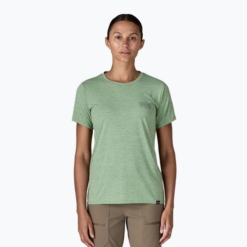 Tricou pentru femei Patagonia Cap Cool Daily Graphic Shirt strataspire / ellwood green x-dye