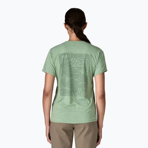 Tricou pentru femei Patagonia Cap Cool Daily Graphic Shirt strataspire / ellwood green x-dye