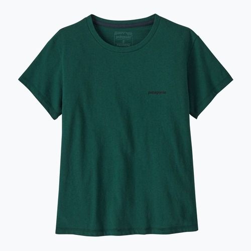 Tricou pentru femei Patagonia P-6 Logo Responsibili-Tee cascade green