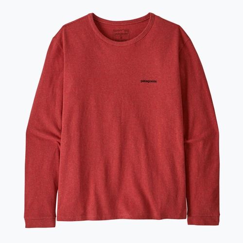 Longsleeve pentru femei Patagonia P-6 Logo Responsibili-Tee potters red