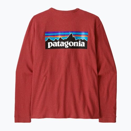 Longsleeve pentru femei Patagonia P-6 Logo Responsibili-Tee potters red