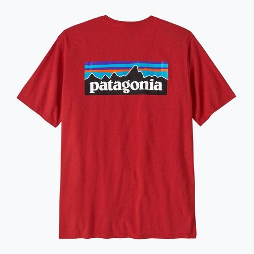 Tricou pentru bărbați Patagonia P-6 Logo Responsibili-Tee amanita red