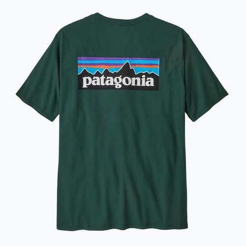 Tricou pentru bărbați Patagonia P-6 Logo Responsibili-Tee cascade green