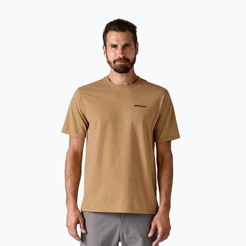 Tricou pentru bărbați Patagonia P-6 Logo Responsibili-Tee talon gold