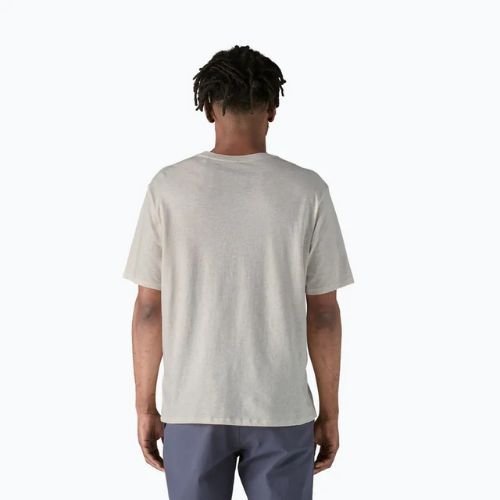 Tricou pentru bărbați Patagonia Daily Pocket Tee birch white