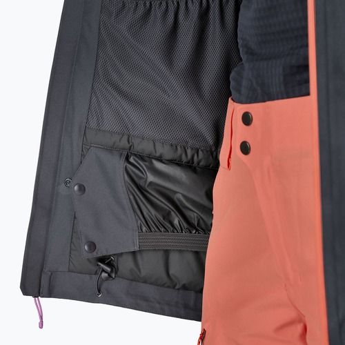 Geacă de ploaie pentru femei Patagonia Insulated Powder Town smolder blue w / orange peel