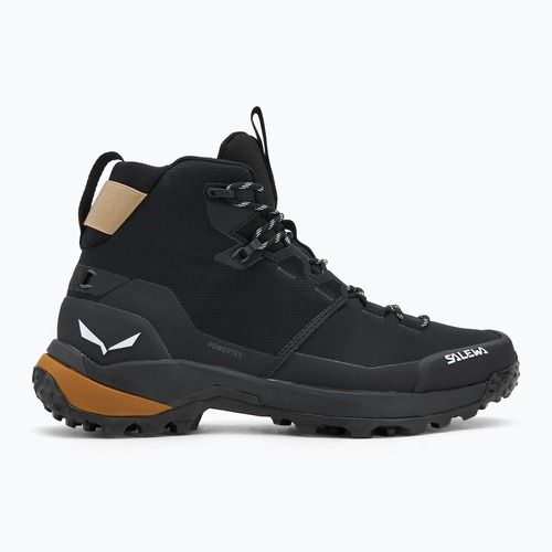Încălțăminte trekking pentru bărbați Salewa Puez 2 Mid Ptx black/black