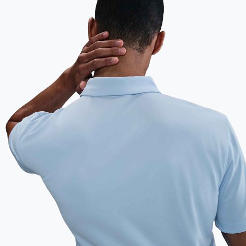 Tricou de tenis pentru bărbați Nike Court Dri-Fit Polo Solid celestine blue / black