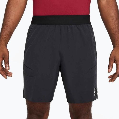 Férfi tenisz rövidnadrág Nike Court Dri-Fit Advantage 8" fekete/fehér