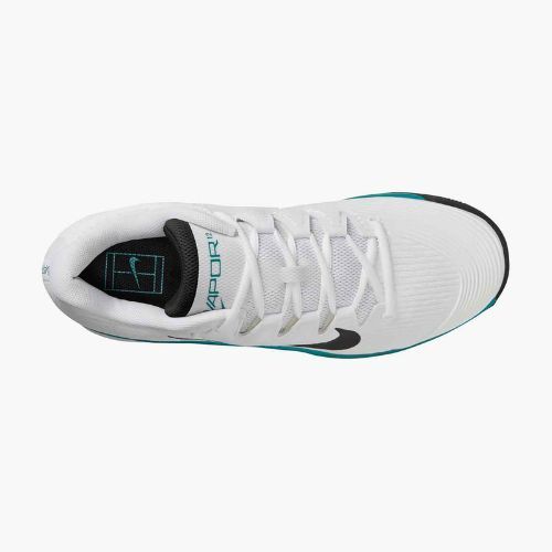 Încălțăminte de tenis pentru bărbați Nike Vapor 12 white / black / radiant emerald