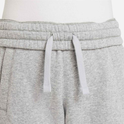 Pantaloni pentru copii Nike Club Fleece dark grey heather/base grey/white