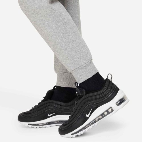 Pantaloni pentru copii Nike Club Fleece dark grey heather/base grey/white