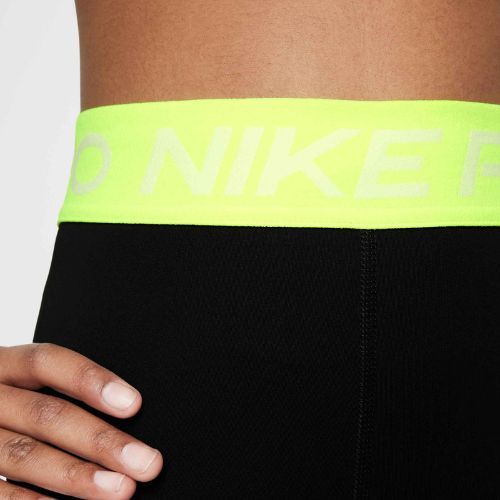 Colanți pentru copii Nike Pro Dri-FIT comet black/volt/white