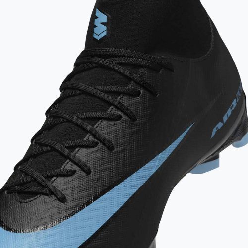 Încălțăminte de fotbal pentru bărbați Nike Mercurial Superfly 10 Academy MG black/ice blue