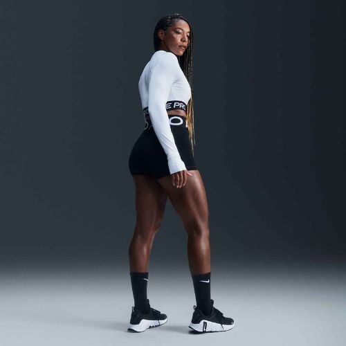 Pantaloni scurți pentru femei Nike Pro Sculpt High Waisted 3" Biker black/white