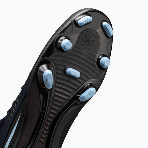 Încălțăminte de fotbal pentru bărbați Nike Phantom 6 High Club FG/MG black/black