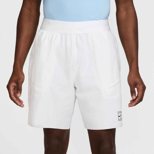 Pantaloni scurți de tenis pentru bărbați Nike Court Dri-Fit Advantage 8" white/black