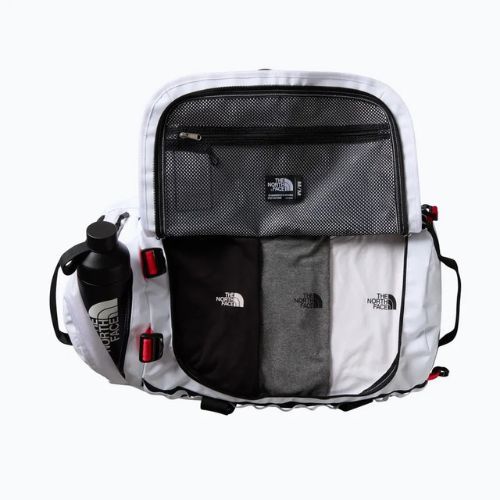 Geantă de voiaj The North Face Base Camp Duffel M 71 l white/black/elevation red