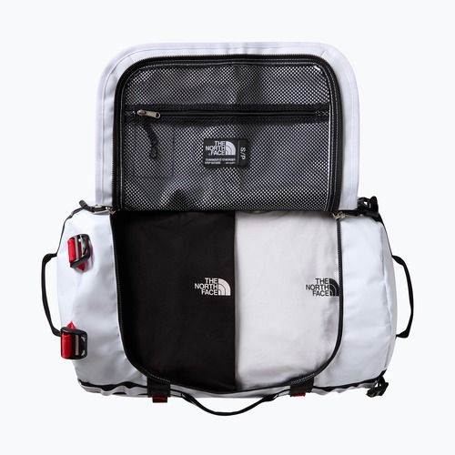 Geantă de voiaj The North Face Base Camp Duffel S 50 l white/black/elevation red