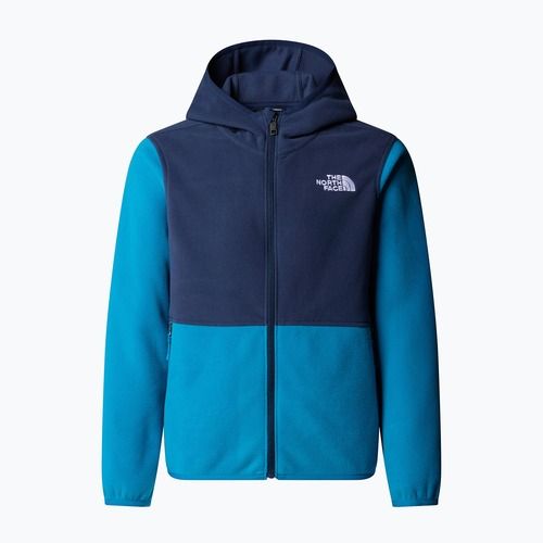 Bluză fleece pentru copii The North Face Teen Glacier Full Zip Hoodie dusk blue/summit navy