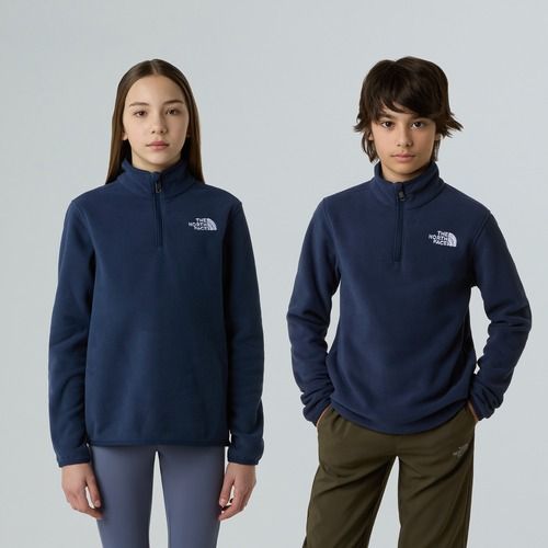 Bluză fleece pentru copii The North Face Teen Glacier 1/4 Zip summit navy
