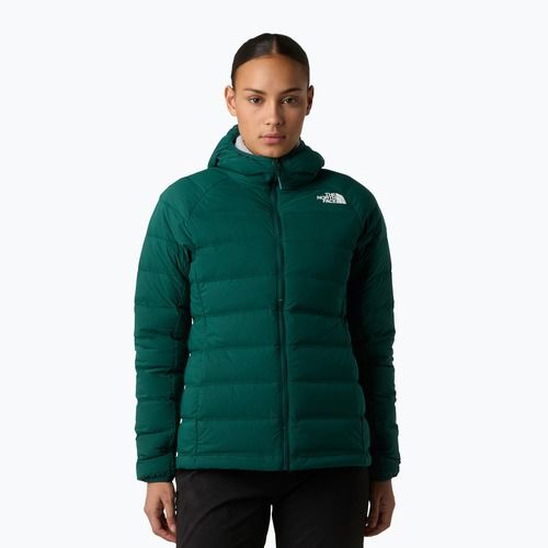 Geacă cu puf pentru femei The North Face Abseil Stretch Down Hoodie hunter green