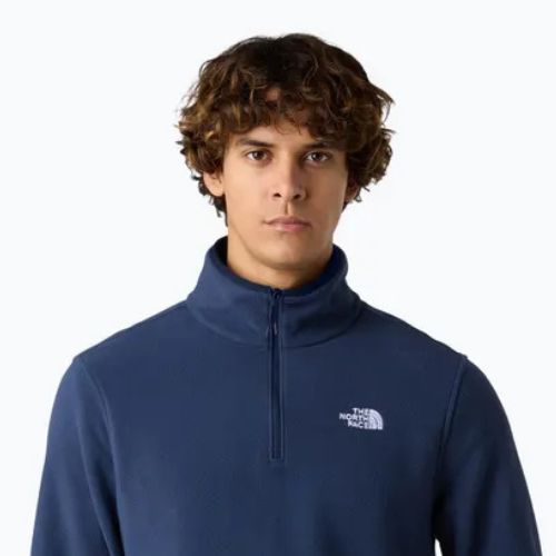 Bluză pentru bărbați The North Face Glacier Fleece 1/4 Zip summit navy
