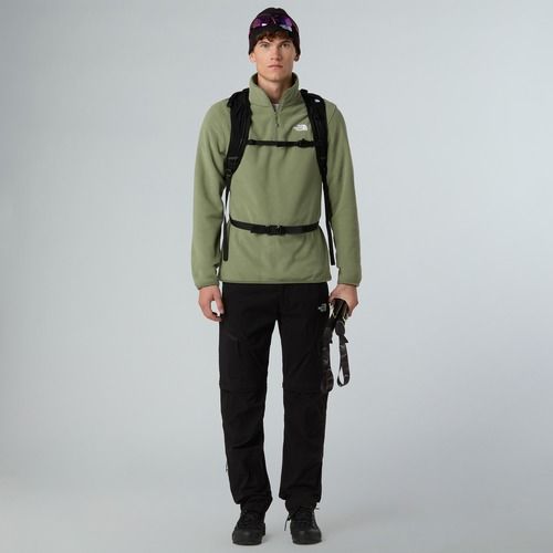 Bluză  pentru bărbați The North Face Glacier Fleece 1/4 Zip bark mist