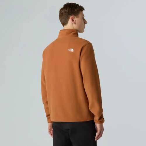 Bluză  pentru bărbați The North Face Glacier Fleece 1/4 Zip burnt umber