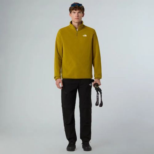 Bluză  pentru bărbați The North Face Glacier Fleece 1/4 Zip deep dijon
