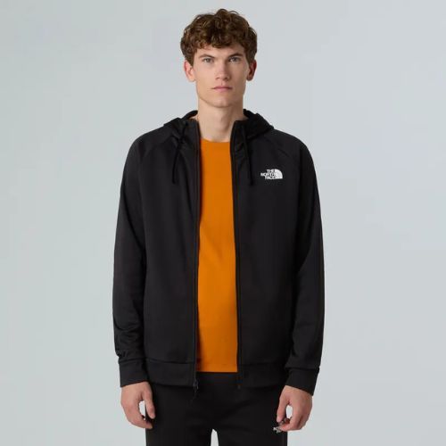 Bluză pentru bărbați The North Face Reaxion 2.0 Hooded Full Zip black heather