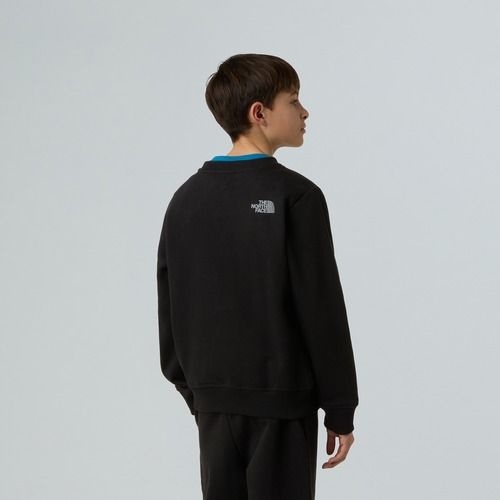 Bluză pentru copii The North Face Reflective Logo Relaxed Crew black