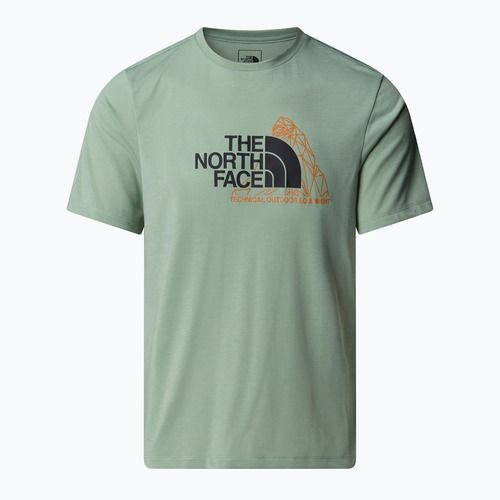 Tricou pentru bărbați The North Face Mountain Foundation Graphic state moss