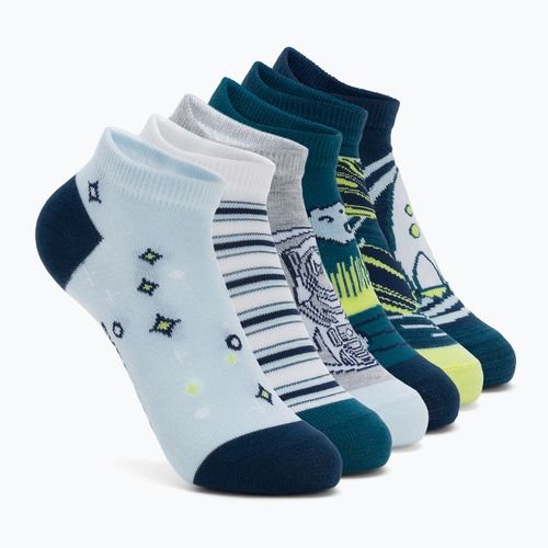 Șosete pentru copii SKECHERS 1/2 Terry Low Cut 6 perechi teal