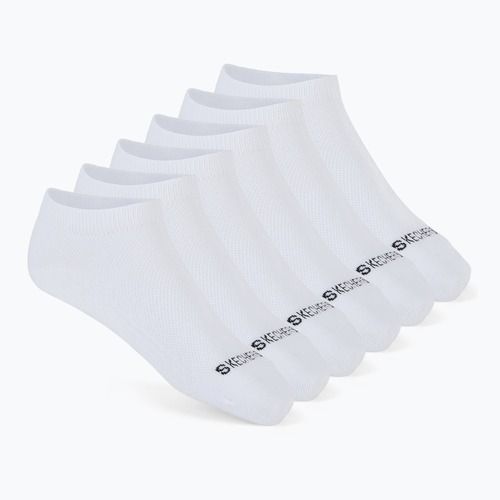 Șosete pentru femei SKECHERS Non Terry Low Cut 6 perechi white traditional