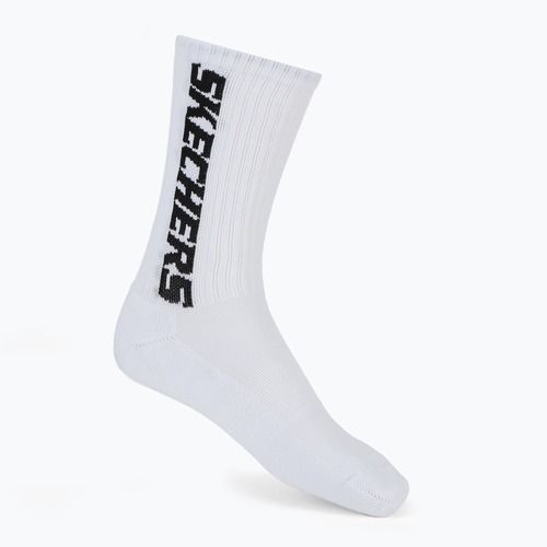 Șosete pentru bărbați SKECHERS 1/2 Terry Crew 3 perechi white/black
