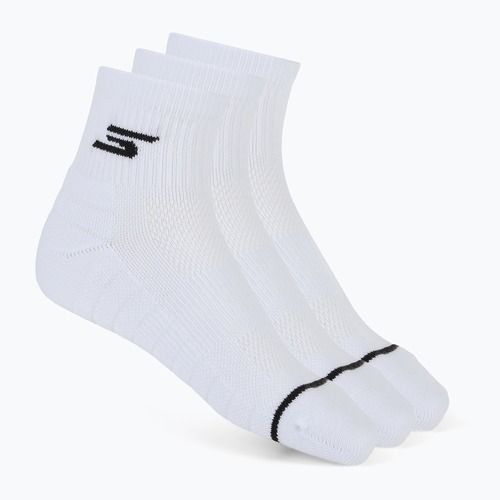 Șosete pentru bărbați SKECHERS 1/2 Terry Qtr Crew 3 pary white traditional