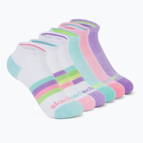 Șosete pentru copii SKECHERS Heel/Toe Terry Low Cut 6 par white/light pink