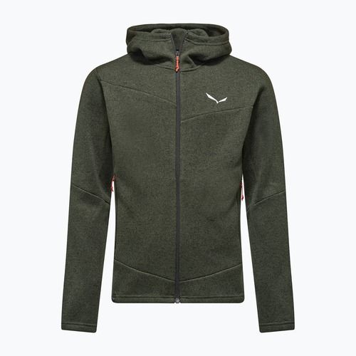 Bluză de trekking pentru bărbați Salewa Puez Rocca Polarlite Hood dark olive