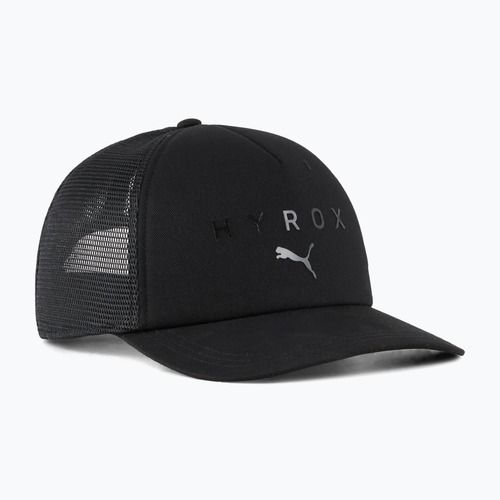 Șapcă cu cozoroc PUMA x HYROX Trucker neagră