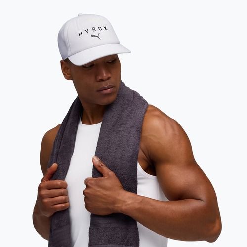 Șapcă cu cozoroc PUMA x HYROX Trucker albă
