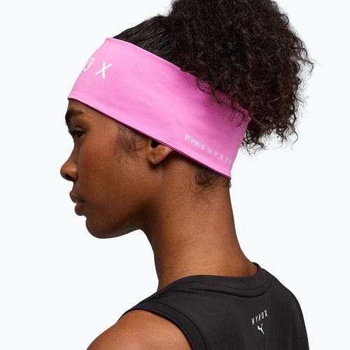 Banda pentru cap PUMA x HYROX Sweatband roz